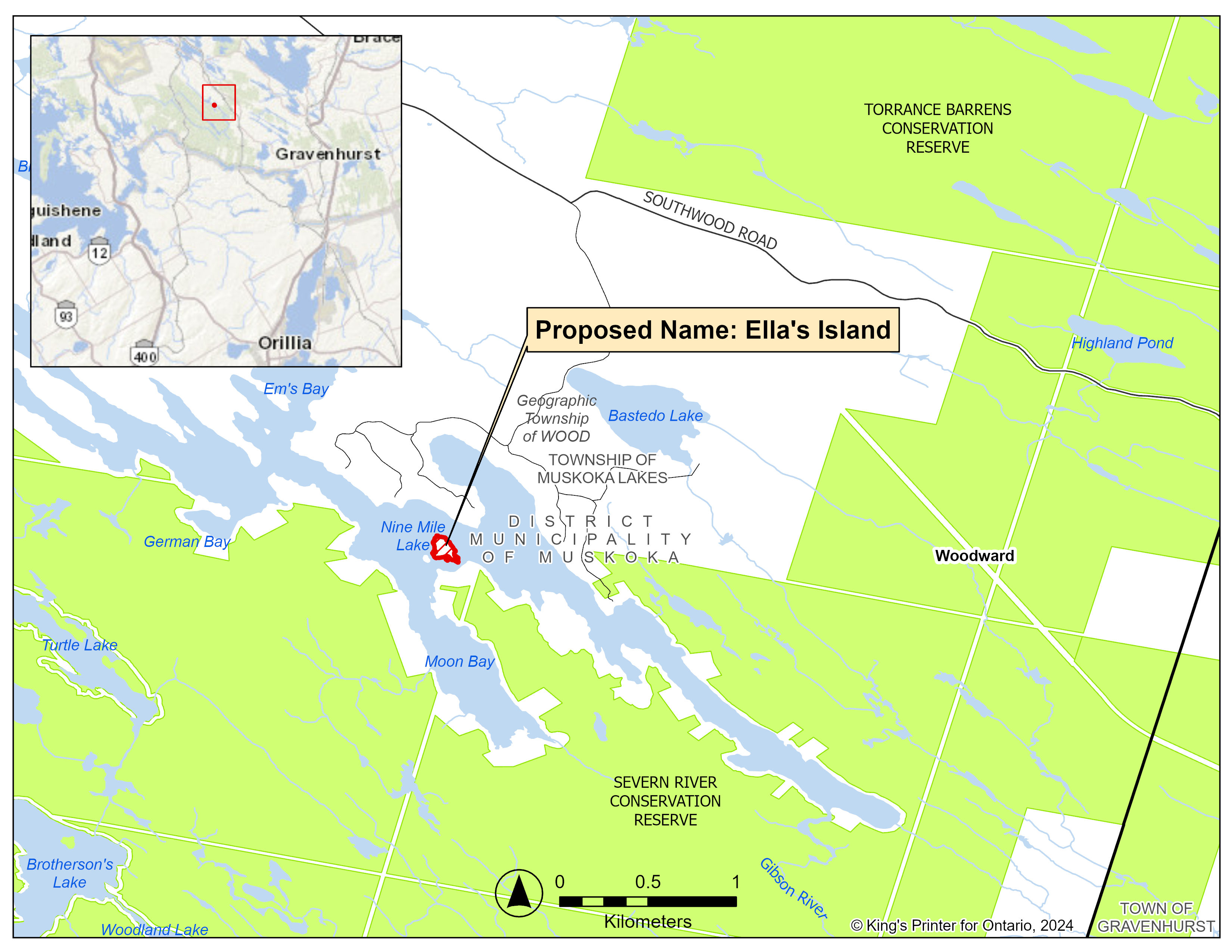 Ella's Island location